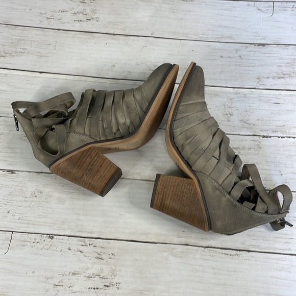 Free People Taupe Hybrid Strappy Heel Bootie - Picture 14 of 14